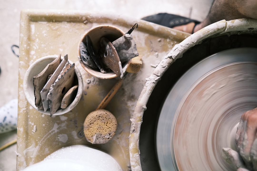 Ceramic pieces ready for the kiln