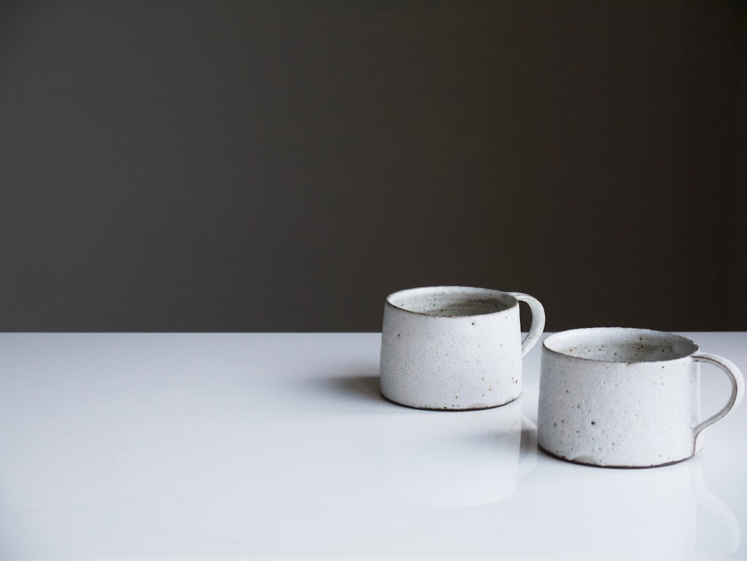 Morning Ritual Mug with visible throwing rings and speckled glaze