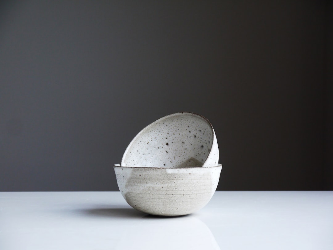 Nesting Bowl Set with thumbprints and organic edges